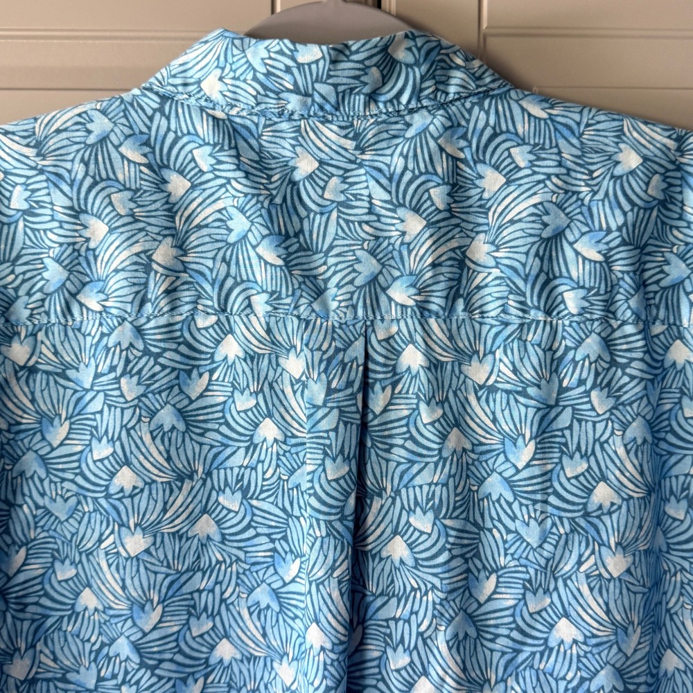Patagonia Mens Go To Abstract Wave‎ Print Button Up Shirt, Blue, XXL - Picture 7 of 10